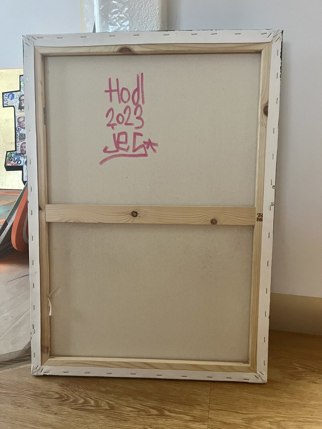 Bitcoin - Hodl door JEG FINE ART (2023) : Schilderij Acryl, Graffiti op  Linnen - Singulart
