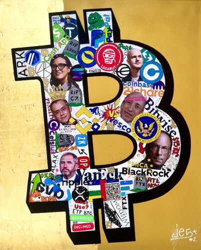 Bitcoin - Chronique : 2022-2023 van JEG FINE ART, Schilderij te koop op Singulart