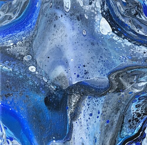 Variation en Bleu di Yves Thomas, Pittura in vendita su Singulart