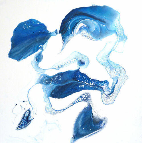 Variations en Bleu von Yves Thomas, Malerei kaufen auf Singulart