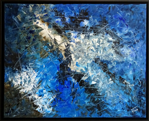 Le Grand Bleu / The big Blue di Yves Thomas, Pittura in vendita su Singulart