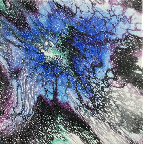 Voyage dans l'espace / Space travel van Yves Thomas, Schilderij te koop op Singulart