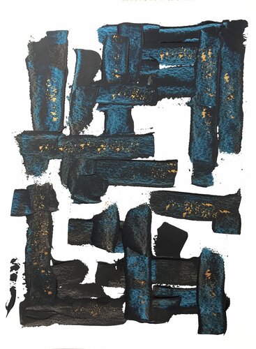 structures van Yves Thomas, Werk op papier te koop op Singulart