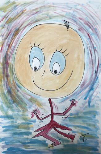 Mademoiselle Ti-Pit van Yves Thomas, Schilderij te koop op Singulart