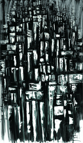 Dark city di Koks, Pittura in vendita su Singulart