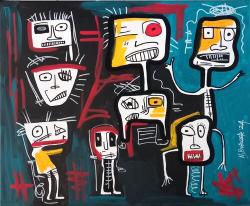 les règles de la cohabitation sociale by Noah Borger, Painting for Sale on Singulart