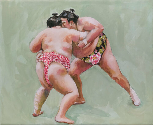 Petit Sumo #1 van Valeria Pesce, Schilderij te koop op Singulart