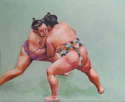 Petit Sumo #4 van Valeria Pesce, Schilderij te koop op Singulart