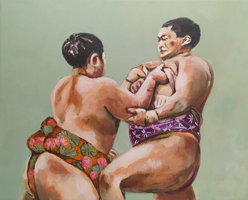 Petit Sumo #5 van Valeria Pesce, Schilderij te koop op Singulart