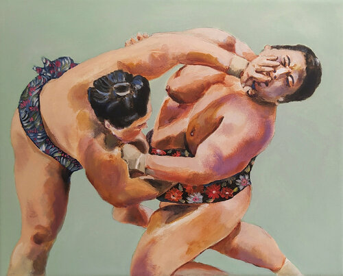 Petit Sumo #6 van Valeria Pesce, Schilderij te koop op Singulart