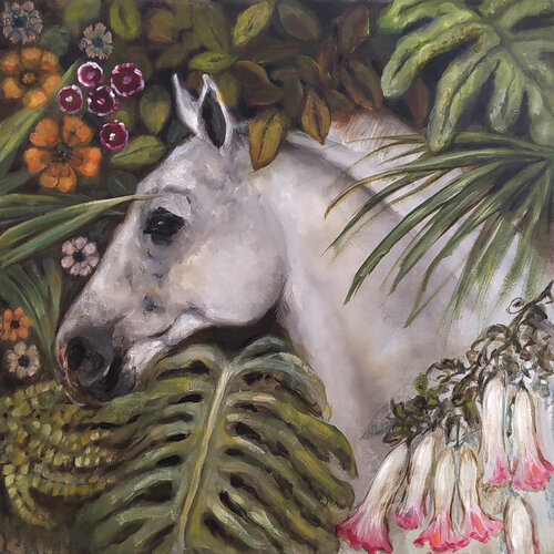 Caballo Florido van Valeria Pesce, Schilderij te koop op Singulart