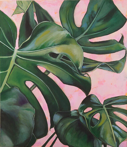 Monstera ribelle van Valeria Pesce, Schilderij te koop op Singulart