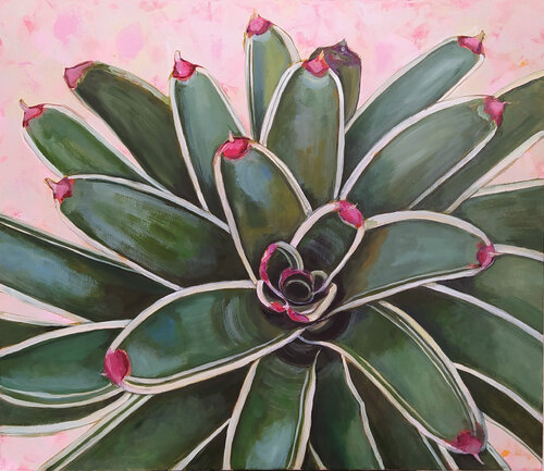 Bromelia amorosa van Valeria Pesce, Schilderij te koop op Singulart
