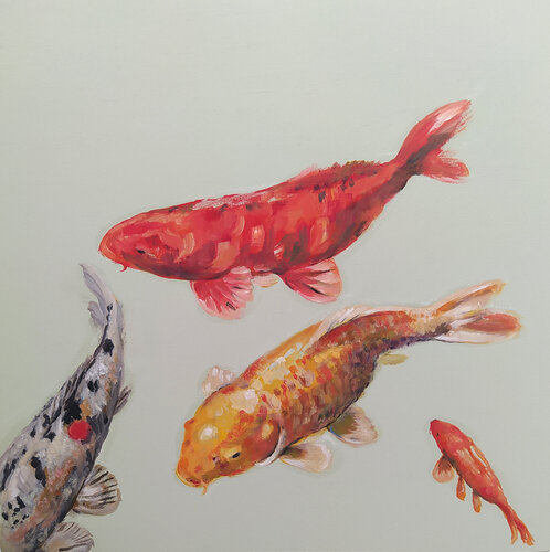 Koi & Co. di Valeria Pesce, Pittura in vendita su Singulart