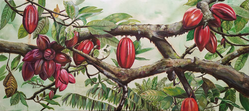 Cacao, la pianta della felicità di Valeria Pesce, Pittura in vendita su Singulart