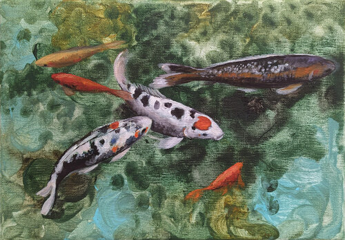 Acque gelide di Valeria Pesce, Pittura in vendita su Singulart