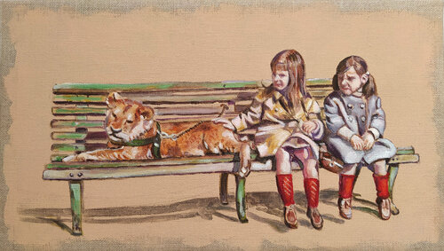 Trying to be brave di Valeria Pesce, Pittura in vendita su Singulart