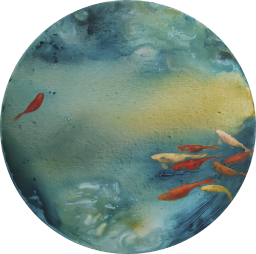 FOLLOW THE MAIN STREAM di Valeria Pesce, Pittura in vendita su Singulart
