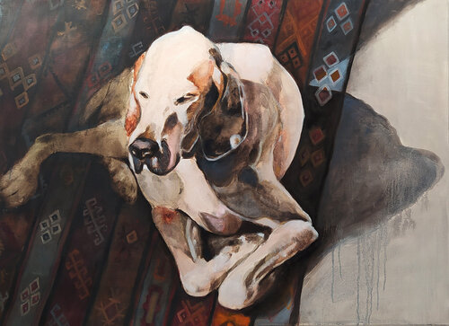 Lazy dog di Valeria Pesce, Pittura in vendita su Singulart