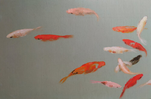 Incansables viajeros van Valeria Pesce, Schilderij te koop op Singulart