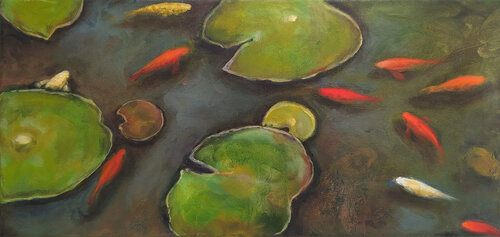 SMALL FISH FOR A SMALL POND by Valeria Pesce, Painting for Sale on Singulart