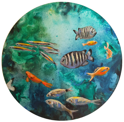 GOTA DE MAR Nº1 van Valeria Pesce, Schilderij te koop op Singulart