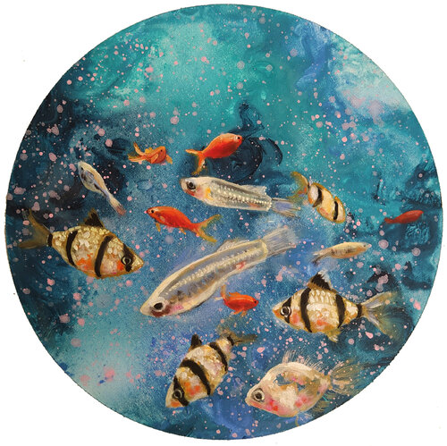 PACIFICI ALIENI van Valeria Pesce, Schilderij te koop op Singulart