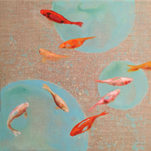 BUBBLEFISH 2 van Valeria Pesce, Schilderij te koop op Singulart