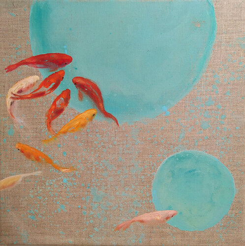 BUBBLEFISH 3 van Valeria Pesce, Schilderij te koop op Singulart
