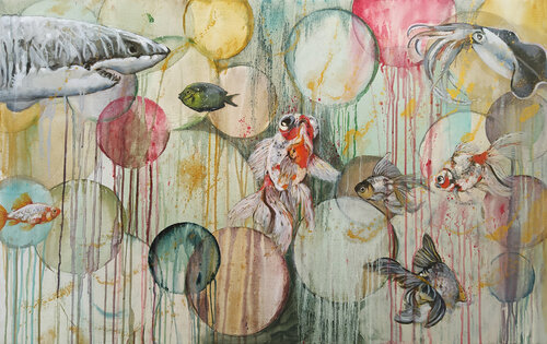 Party is over van Valeria Pesce, Schilderij te koop op Singulart