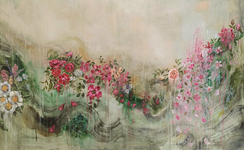 Onde fiorite van Valeria Pesce, Schilderij te koop op Singulart