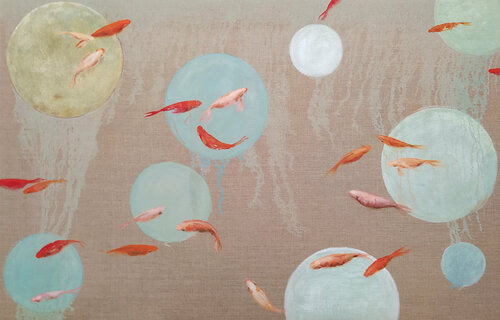 We are never alone van Valeria Pesce, Schilderij te koop op Singulart