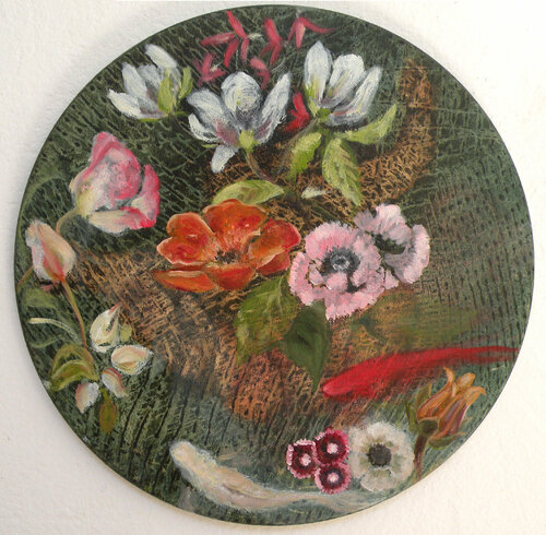 Fish&flowers van Valeria Pesce, Schilderij te koop op Singulart