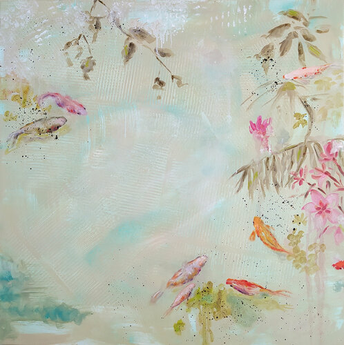 Magical pond van Valeria Pesce, Schilderij te koop op Singulart