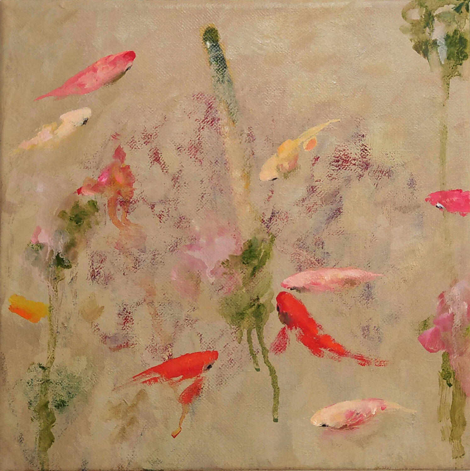 FISH PRINTS #2 Valeria Pesce Pintura original en venta