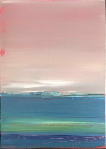 Le champ de Lin par Benoît Guérin, Peinture en vente sur Singulart