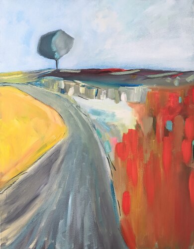 Le chemin par Benoît Guérin, Peinture en vente sur Singulart