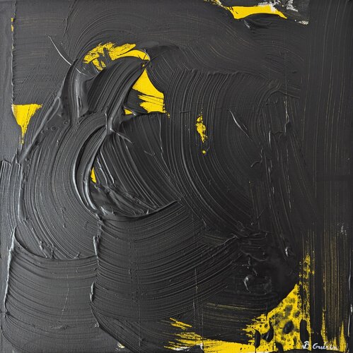 Yellow Butterfly van Benoît Guérin, Schilderij te koop op Singulart