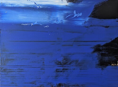 Nuit, bleu cobalt de Benoît Guérin, Pintura a la venta en Singulart