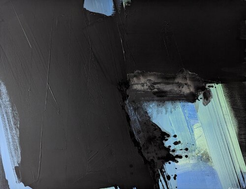 Rorschach (les pluies noires) van Benoît Guérin, Schilderij te koop op Singulart