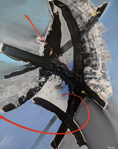 Dancing Eiffel di Benoît Guérin, Pittura in vendita su Singulart