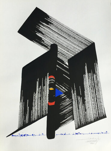 Time 4 van Hassan Massoudy, Werk op papier te koop op Singulart