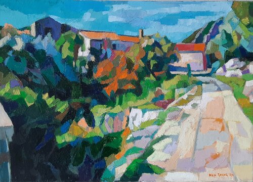 On one road di Maja Đokić Mihajlović, Pittura in vendita su Singulart