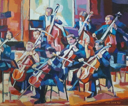 At a concert van Maja Đokić Mihajlović, Schilderij te koop op Singulart