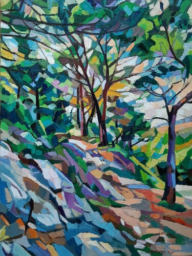 The colors of the Mediterranean par Maja Đokić Mihajlović, Peinture en vente sur Singulart