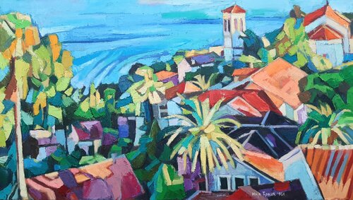 Mediterranean par Maja Đokić Mihajlović, Peinture en vente sur Singulart