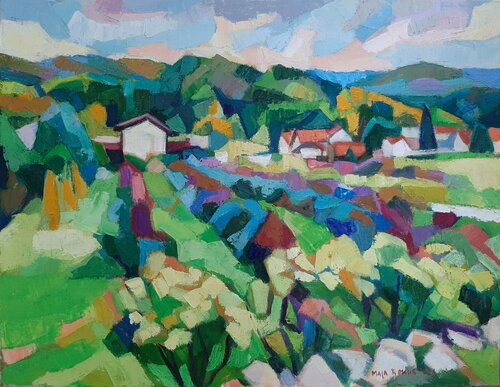 Across the Field von Maja Đokić Mihajlović, Malerei kaufen auf Singulart