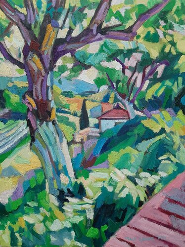 By the roadside van Maja Đokić Mihajlović, Schilderij te koop op Singulart