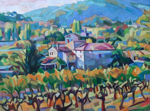 Autumn landscape by Maja Đokić Mihajlović, Painting for Sale on Singulart