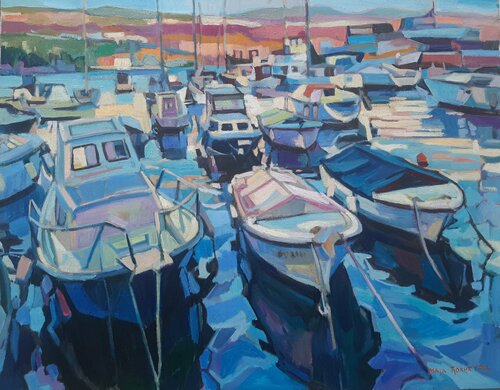 Eve in the Marina von Maja Đokić Mihajlović, Malerei kaufen auf Singulart